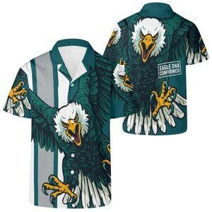 Eagle DNA Hawaiian Shirt - Bold Retro Button-Up